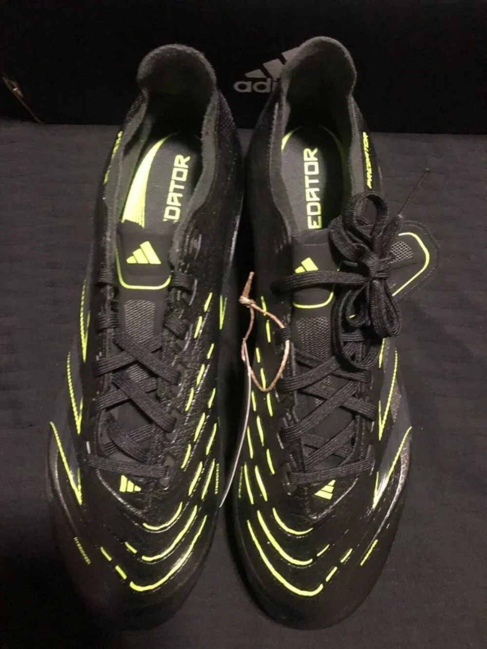 Adidas Predator League FT FG/MG Soccer Cleats Men, Size 10.5 BLACK CARBON JI1118